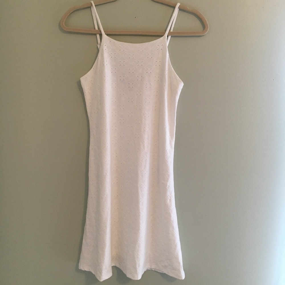 Derek Heart White Eyelet Dress